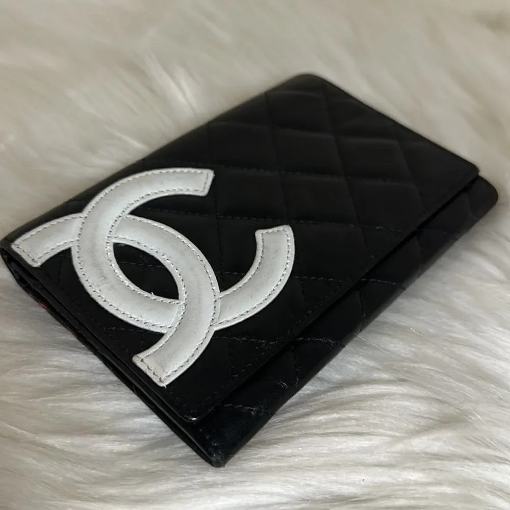 💯Authentic Chanel Cambon Bifokd Wallet🍀